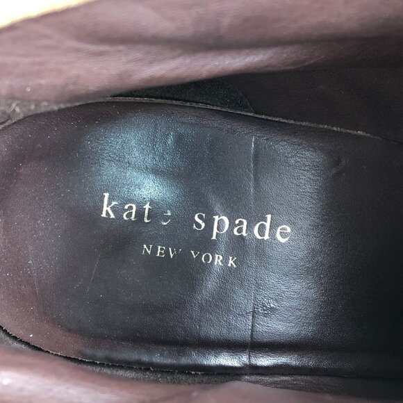 Kate Spade Women's Size 11M Tan Suede Closed Almond Toe Ankle Booties Boots - Picture 15 of 15